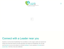 Tablet Screenshot of lalecheleague.org.nz